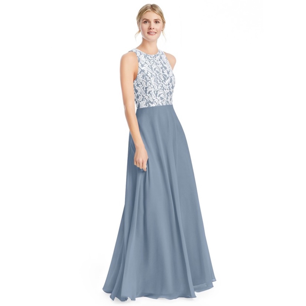 Dusty blue dress